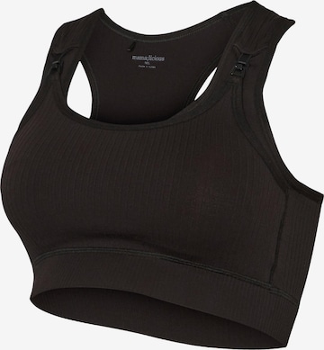 MAMALICIOUS Bustier Sport bh 'Arlo' in Zwart: voorkant