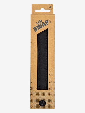 Satch Bag 'SWAPS SWAPS' in Black: front