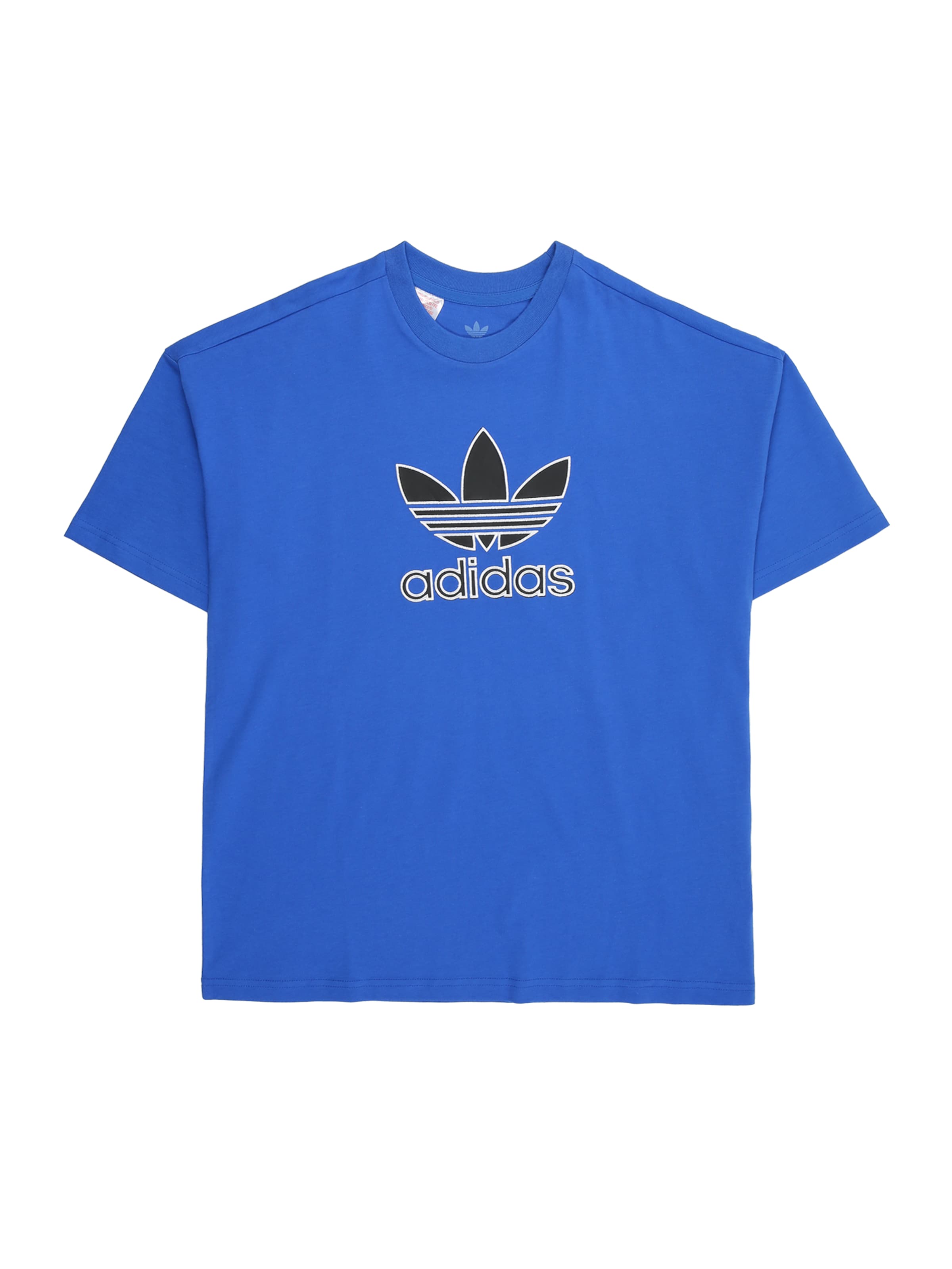 T-Shirt 'Trefoil' ADIDAS ORIGINALS en bleu : devant
