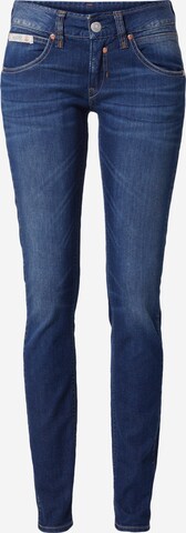 Herrlicher Slimfit Jeans in Blauw: voorkant