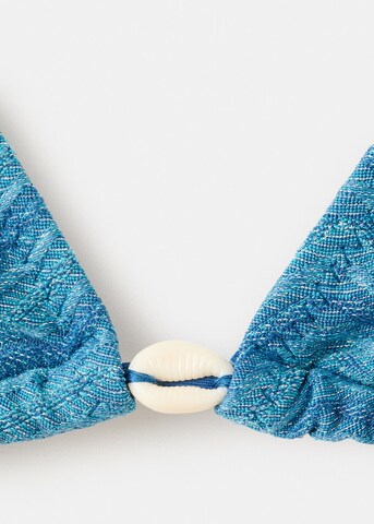 MANGO TEEN Triangle Bikini 'Valen' in Blue