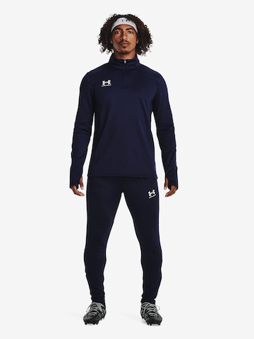 UNDER ARMOUR Λειτουργικό μπλουζάκι 'Challenger' σε μπλε