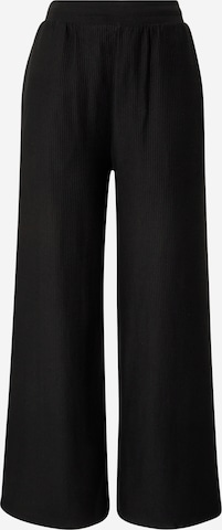 Urban Classics Wide leg Trousers in Black: front