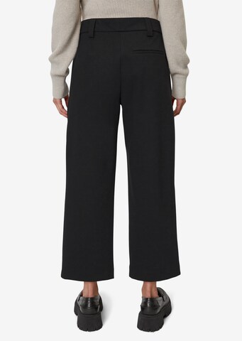 Marc O'Polo Wide leg Broek in Zwart