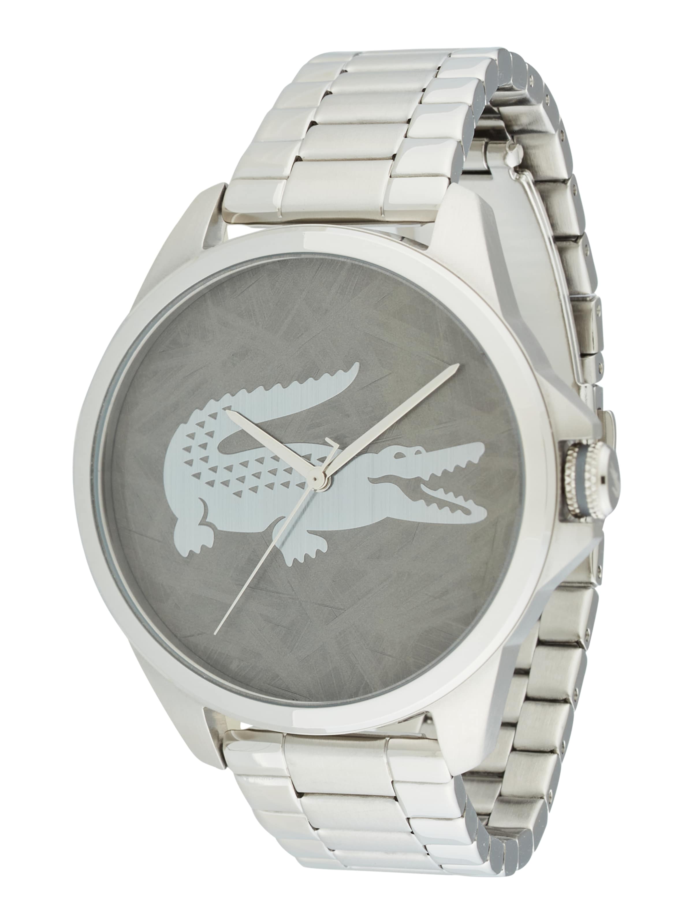 LACOSTE Аналоговые часы 'LE CROC' в Серебристый: спереди