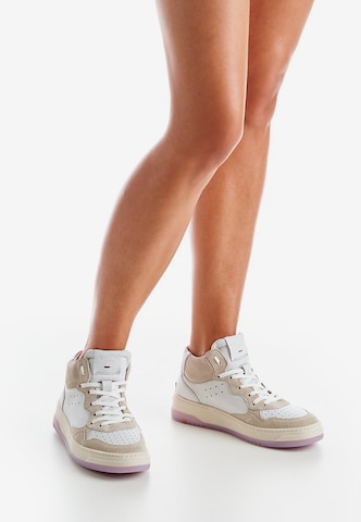 LLOYD Sneakers hoog in Wit: voorkant