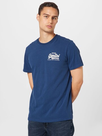 Superdry Shirt in Blue: front