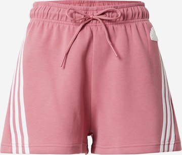 ADIDAS SPORTSWEAR Regular Sports trousers 'Future Icons 3-Stripes' in Pink: front