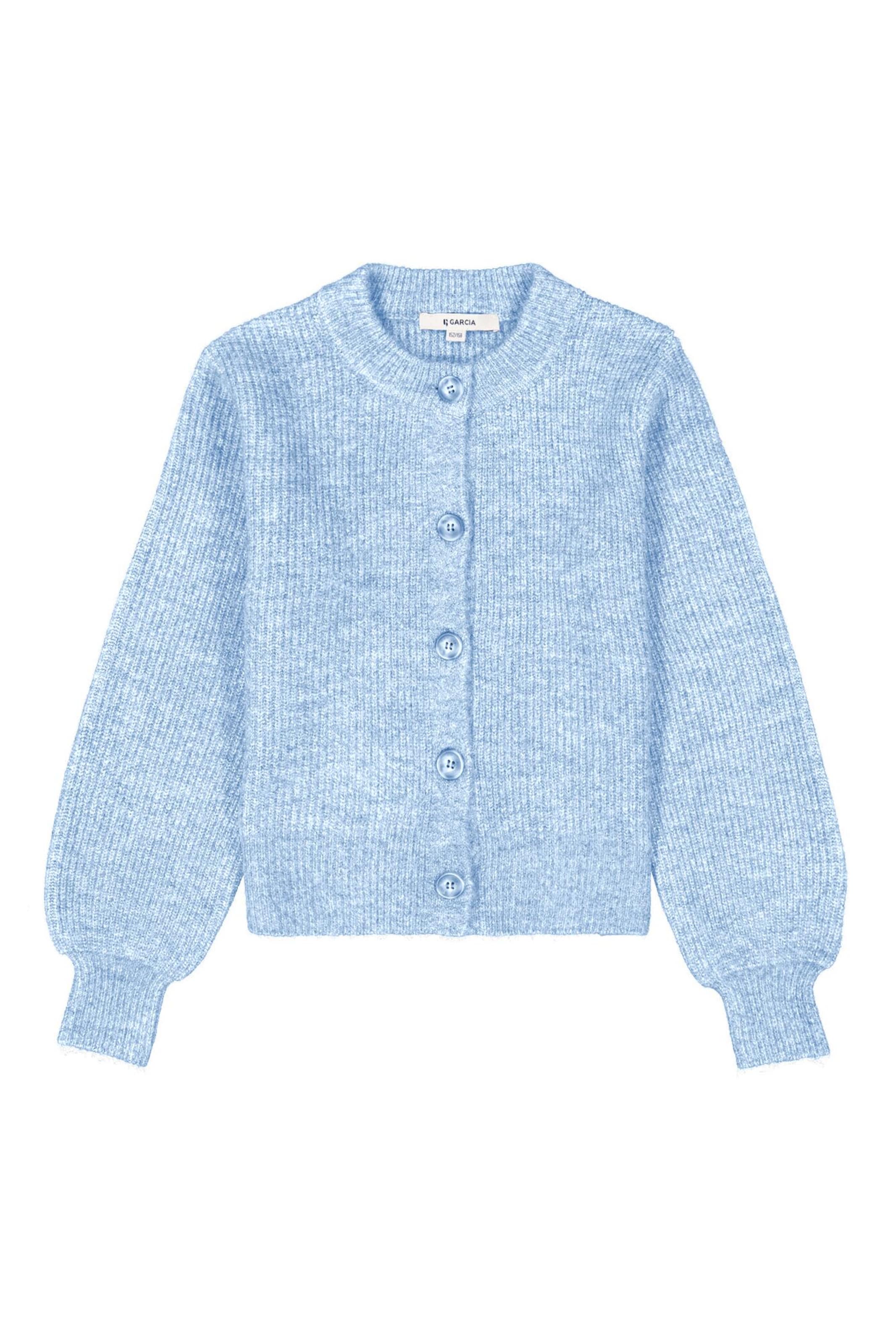 GARCIA Gebreid vest in Blauw: voorkant