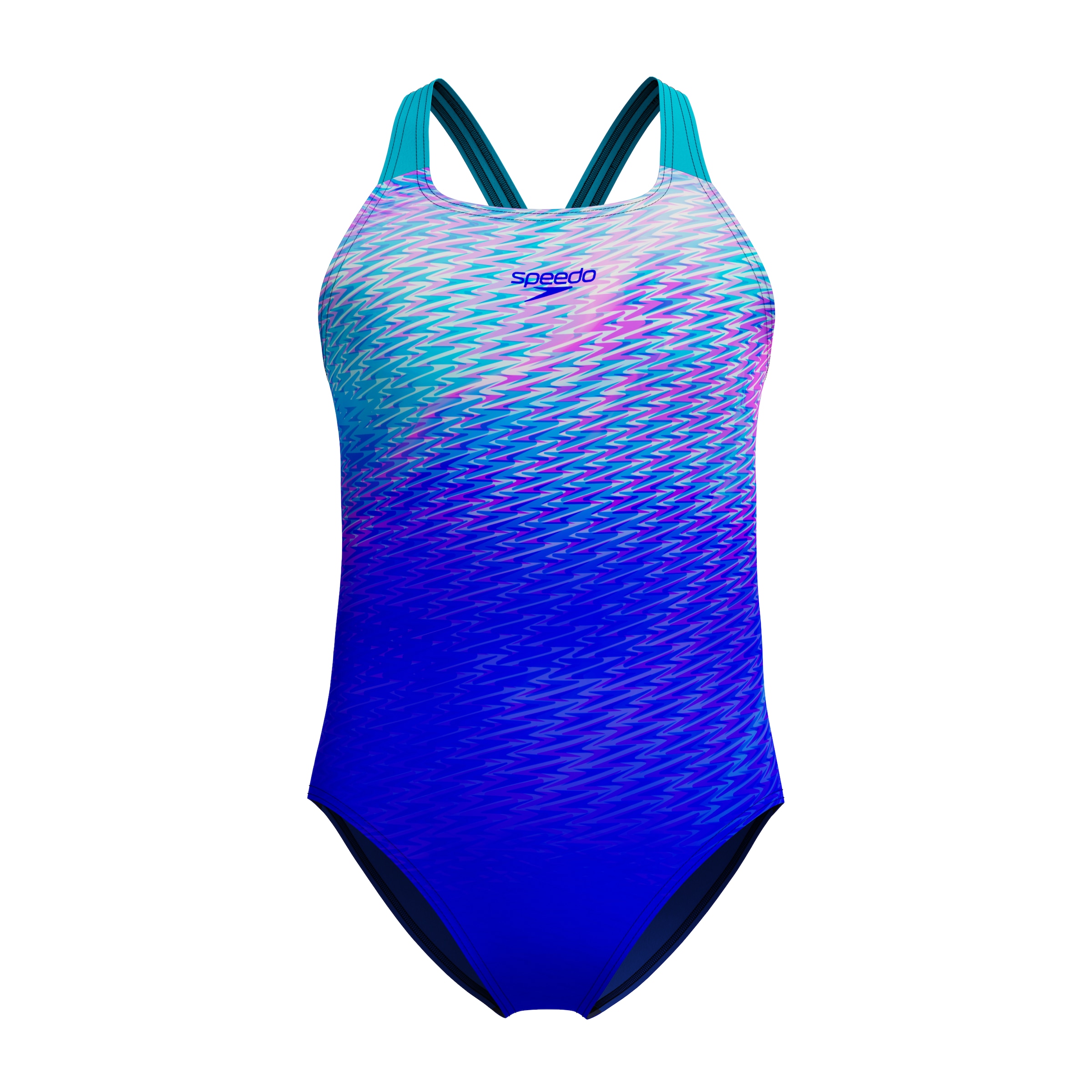 SPEEDO Athletic Swimwear in Blue: front