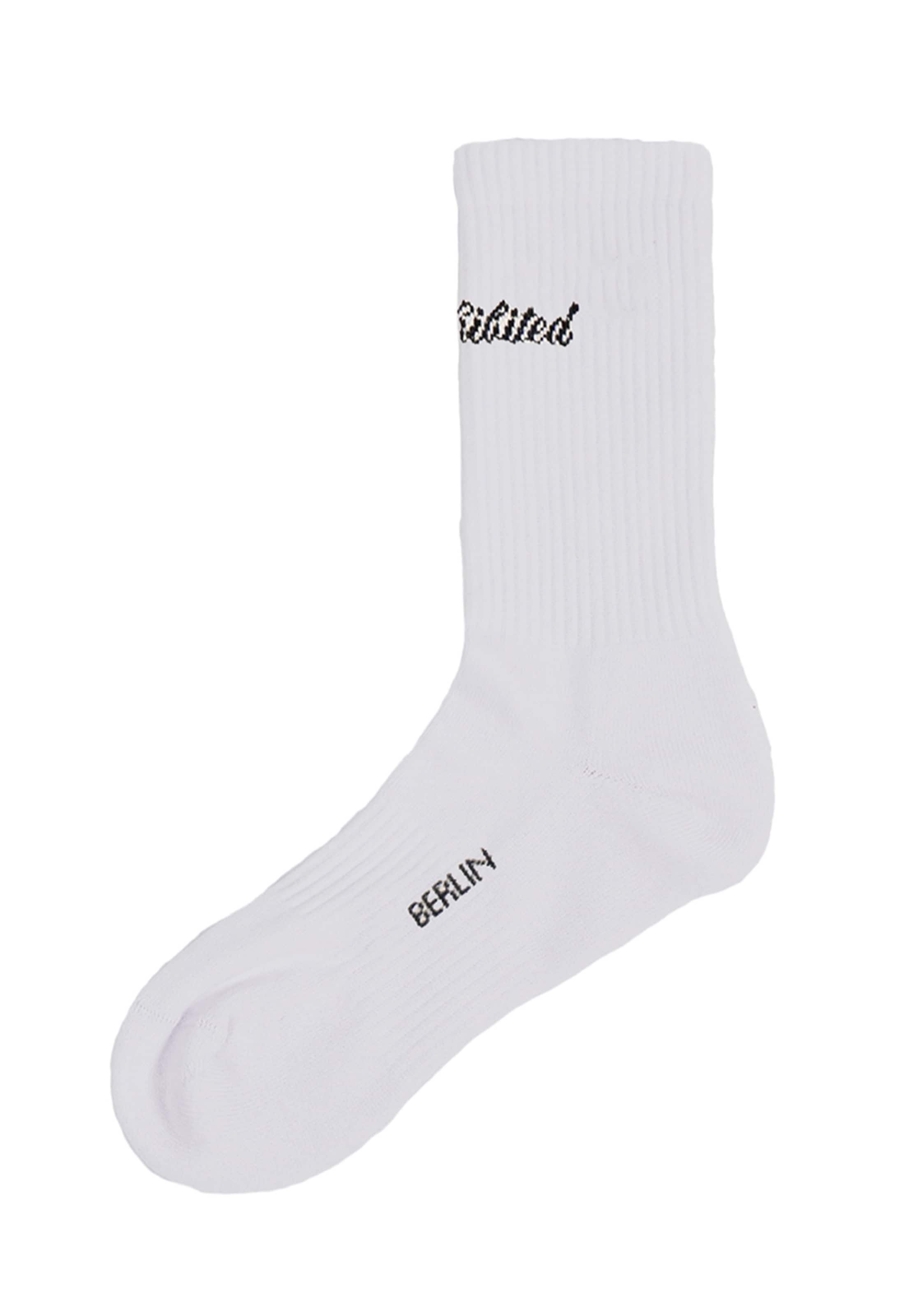 Chaussettes Prohibited en blanc