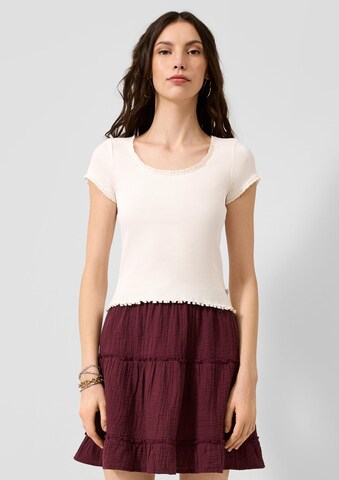 QS T-Shirt in Beige: Vorderseite