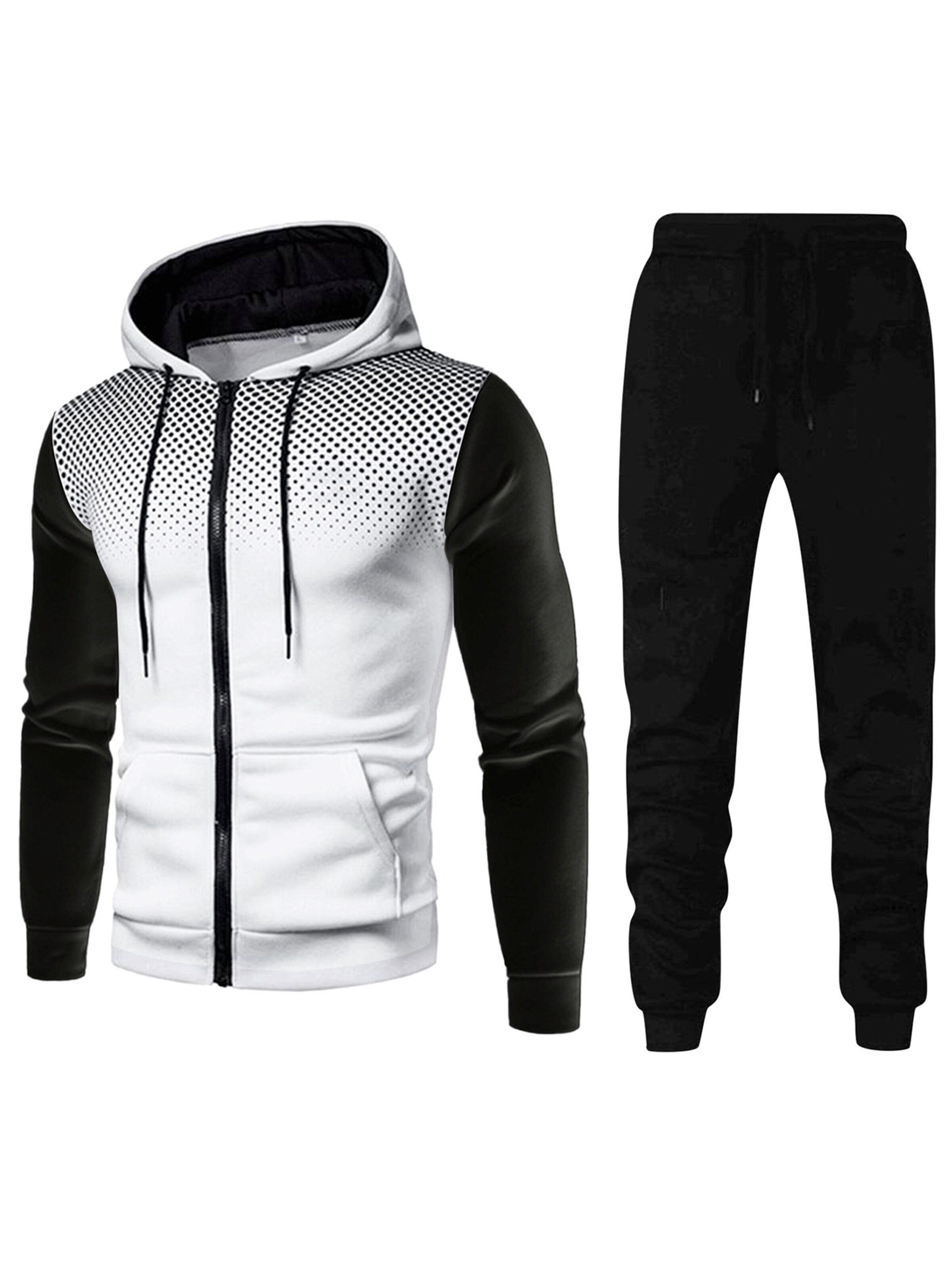 YOUTHUP Sports Suit in Black: front