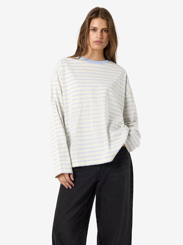 Sweat-shirt 'NMEmber' Noisy may en beige : devant