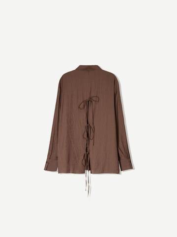 Bershka Bluzka w kolorze brązowy