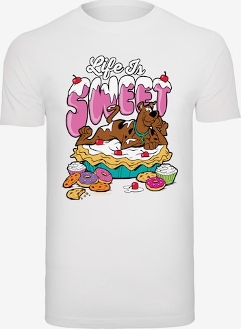 F4NT4STIC Shirt 'Life Is Sweet' in Wit: voorkant
