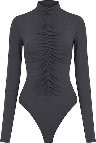 MB by Marta Buzolic Bodysuit in Grey: front