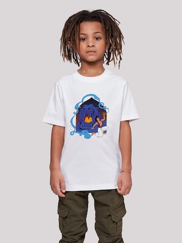 T-Shirt 'Disney Aladdin Cave Of Wonders' F4NT4STIC en blanc : devant