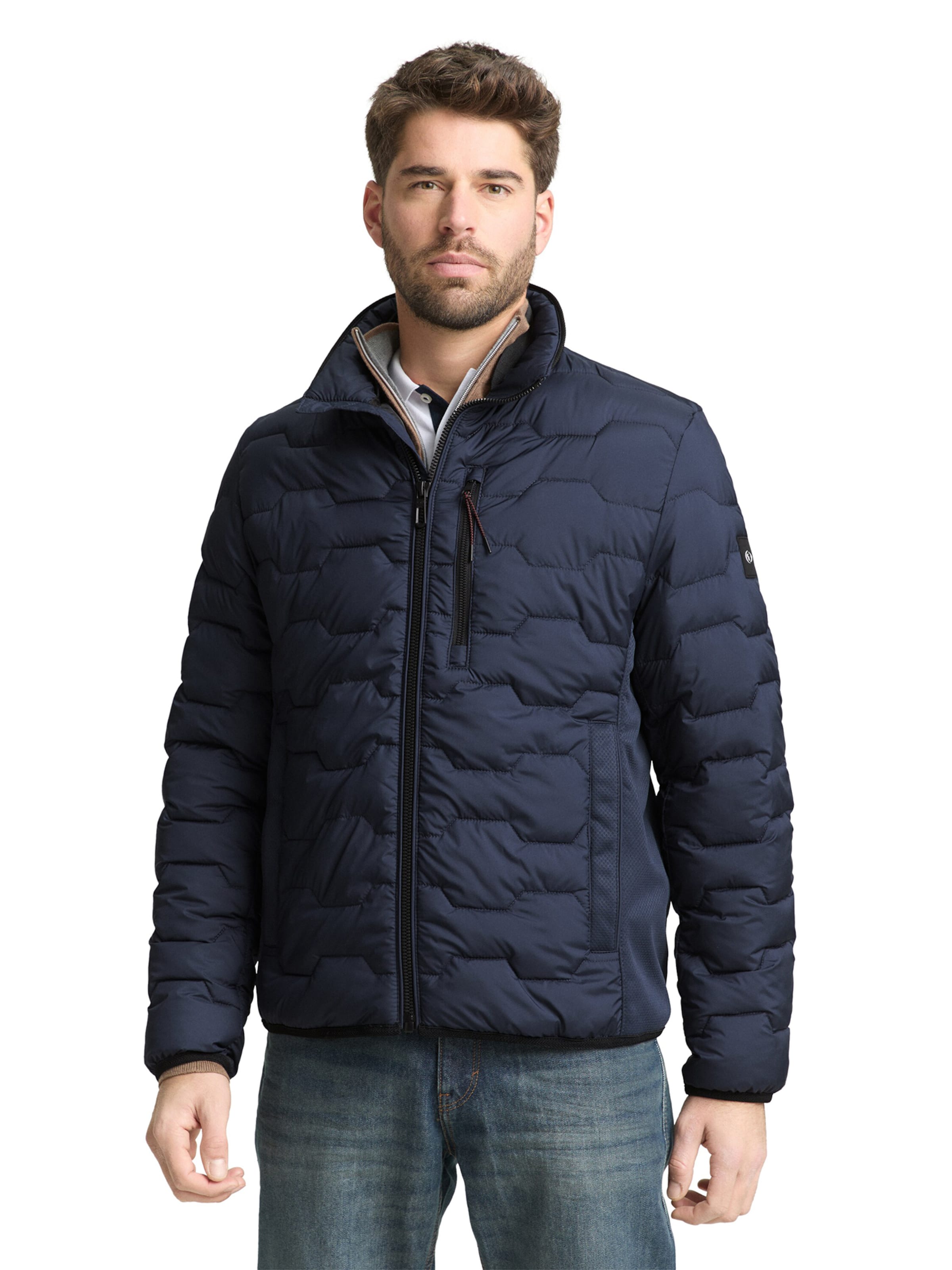 TOM TAILOR Between-Season Jacket in Blue: front