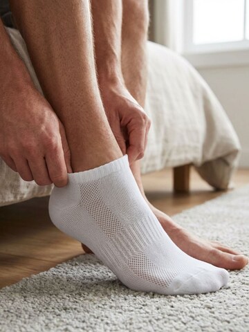 sockenkauf24 Ankle Socks 'Mesh Sneaker Socken' in White