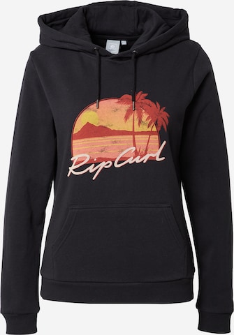 RIP CURL Athletic Sweatshirt in Black: front