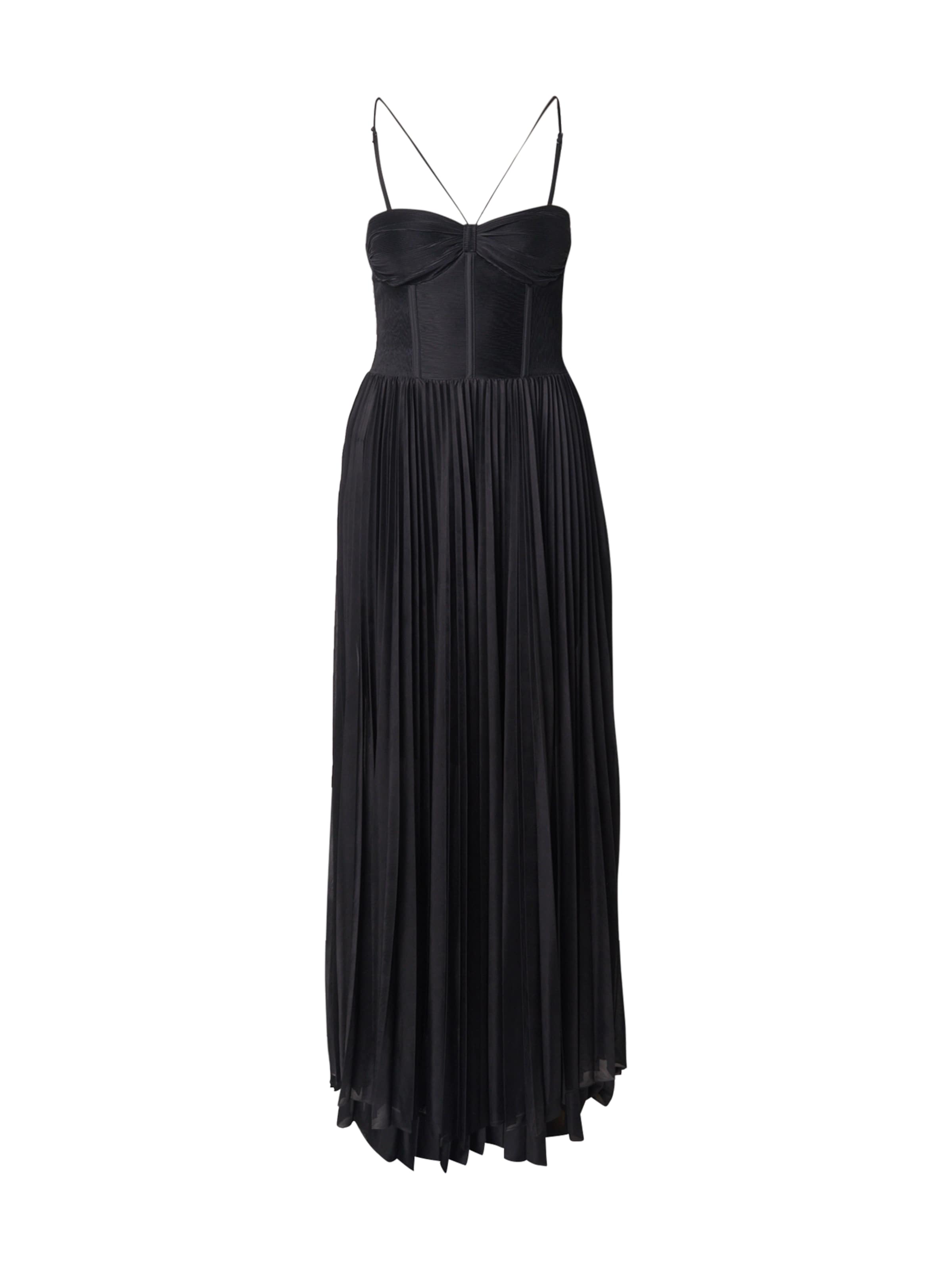 PINKO Βραδινό φόρεμα σε μαύρο: μπροστά