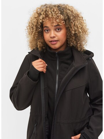 Zizzi Funktionsjacke 'MAURA' in Schwarz