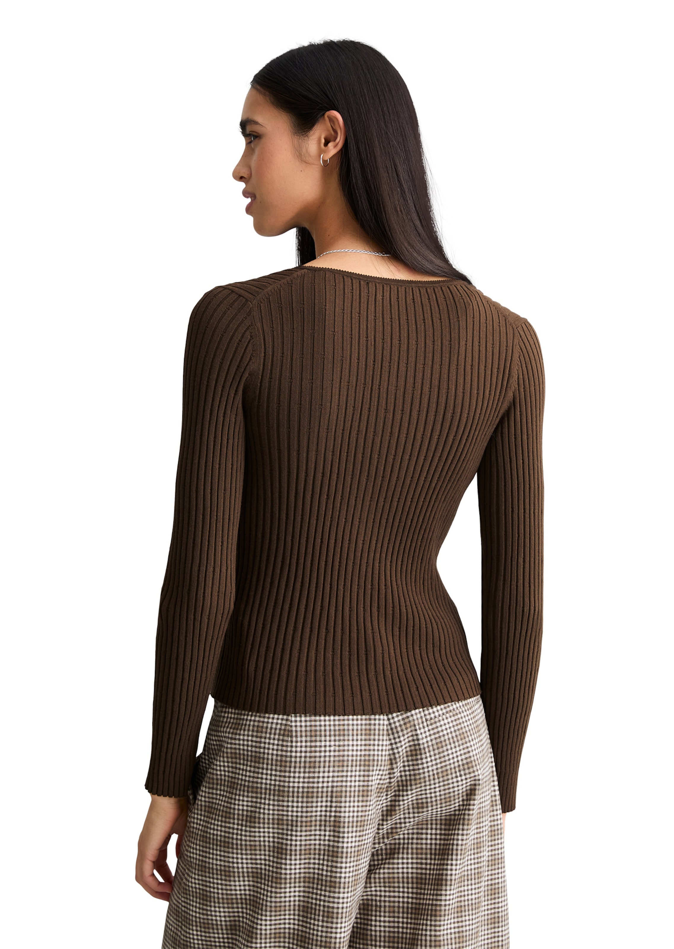 Marc O'Polo DENIM Gebreid vest in Bruin