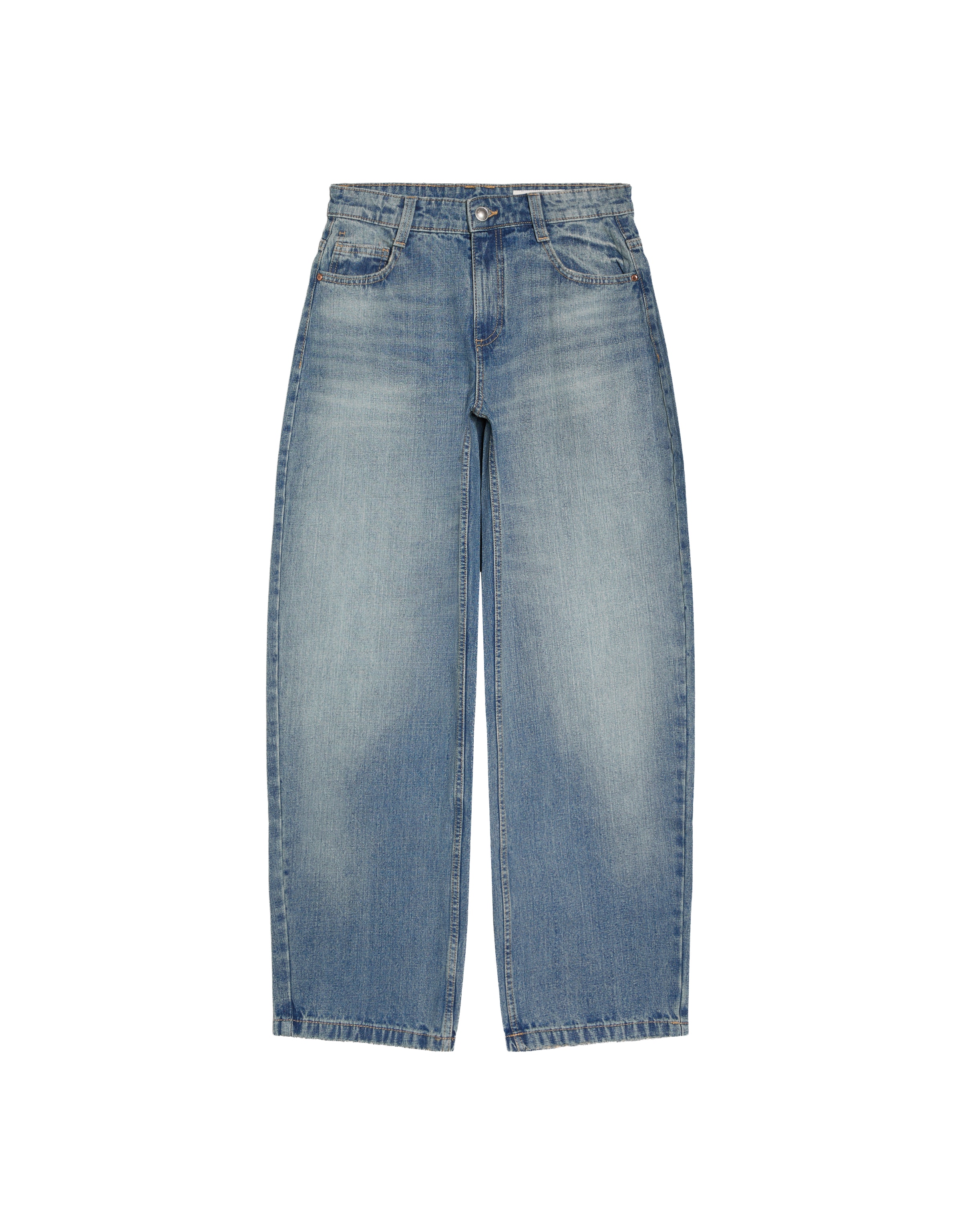 Bershka Baggy Jeans in Blau: Vorderseite