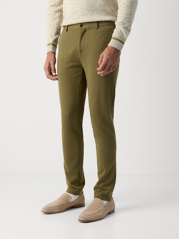 SCOTCH & SODA Slimfit Chino nadrág - zöld: elől