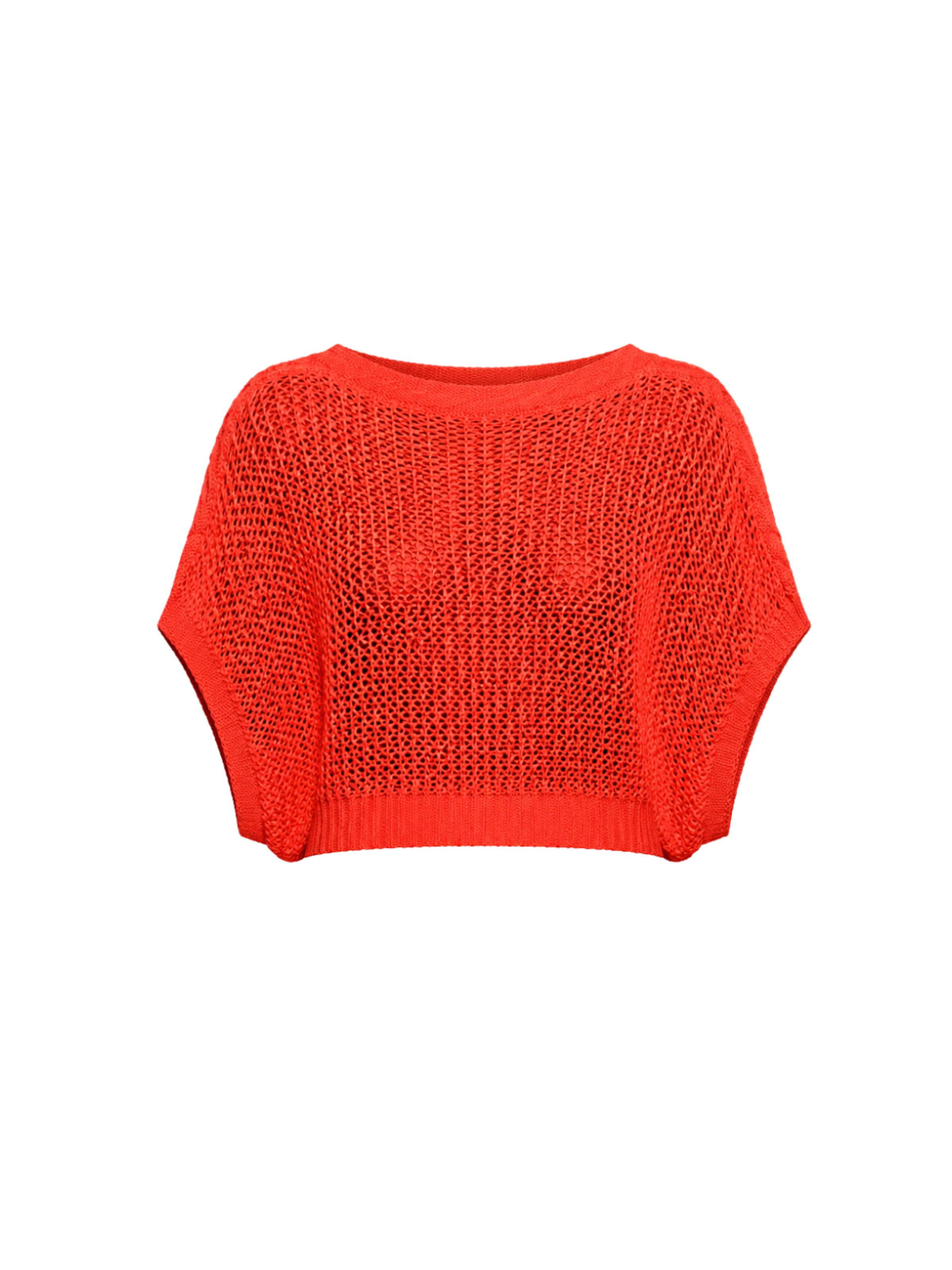 Süel knitwear Knitted top 'Birthday' in Orange: front