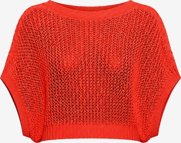 Süel knitwear - Top de punto 'Birthday' en naranja: frente