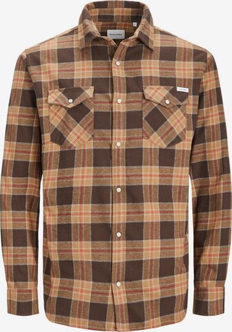 JACK & JONES Skjorte 'Sheridan' i brun: forside