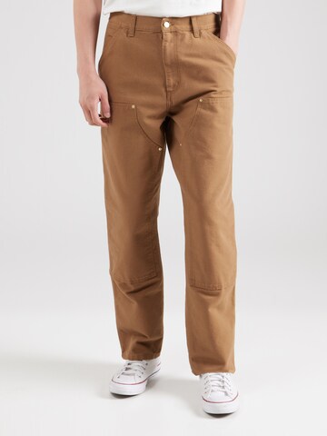 Carhartt WIP Loose fit Chino trousers in Brown: front