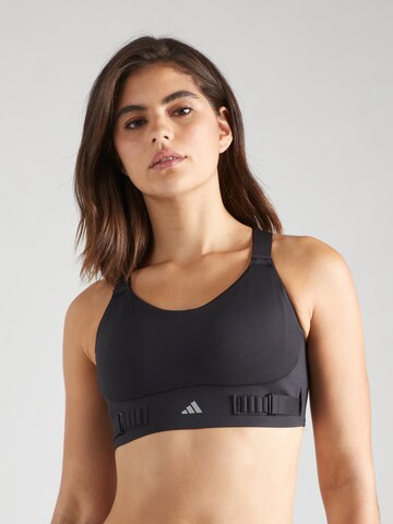 ADIDAS PERFORMANCE - Bustier Sujetador deportivo 'FastImpact Luxe' en negro: frente
