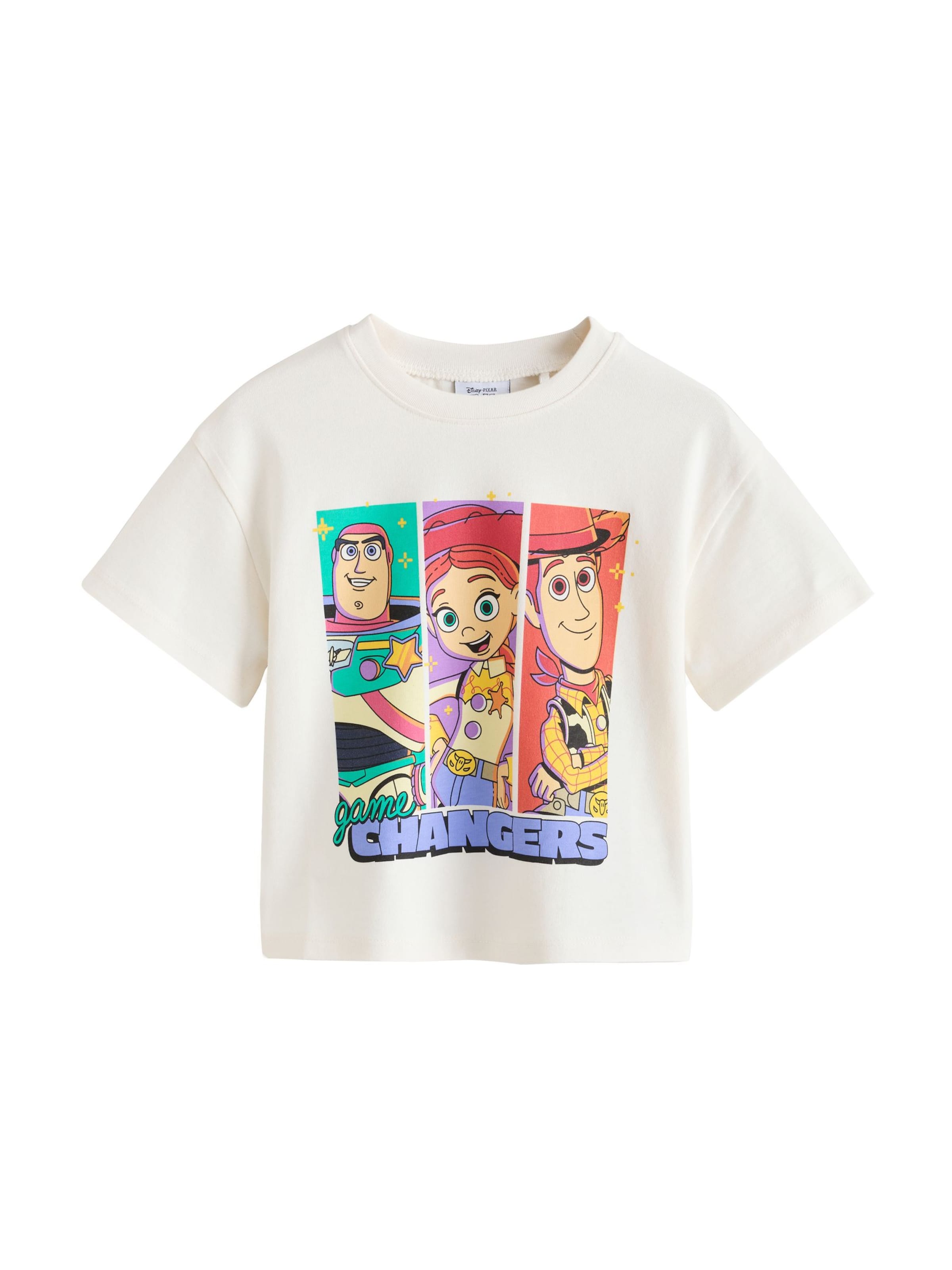 Next - Camiseta 'Toy Story Woody Jessie Buzz Lightyear' en beige: frente