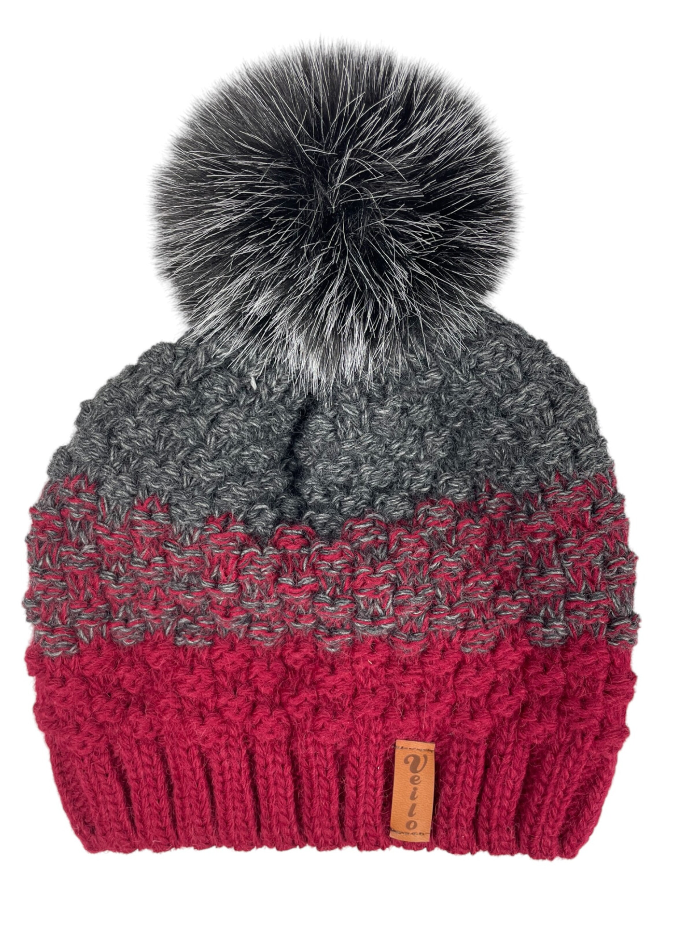 Kumixi Beanie 'Set: Mütze & Loop Schal' in Red