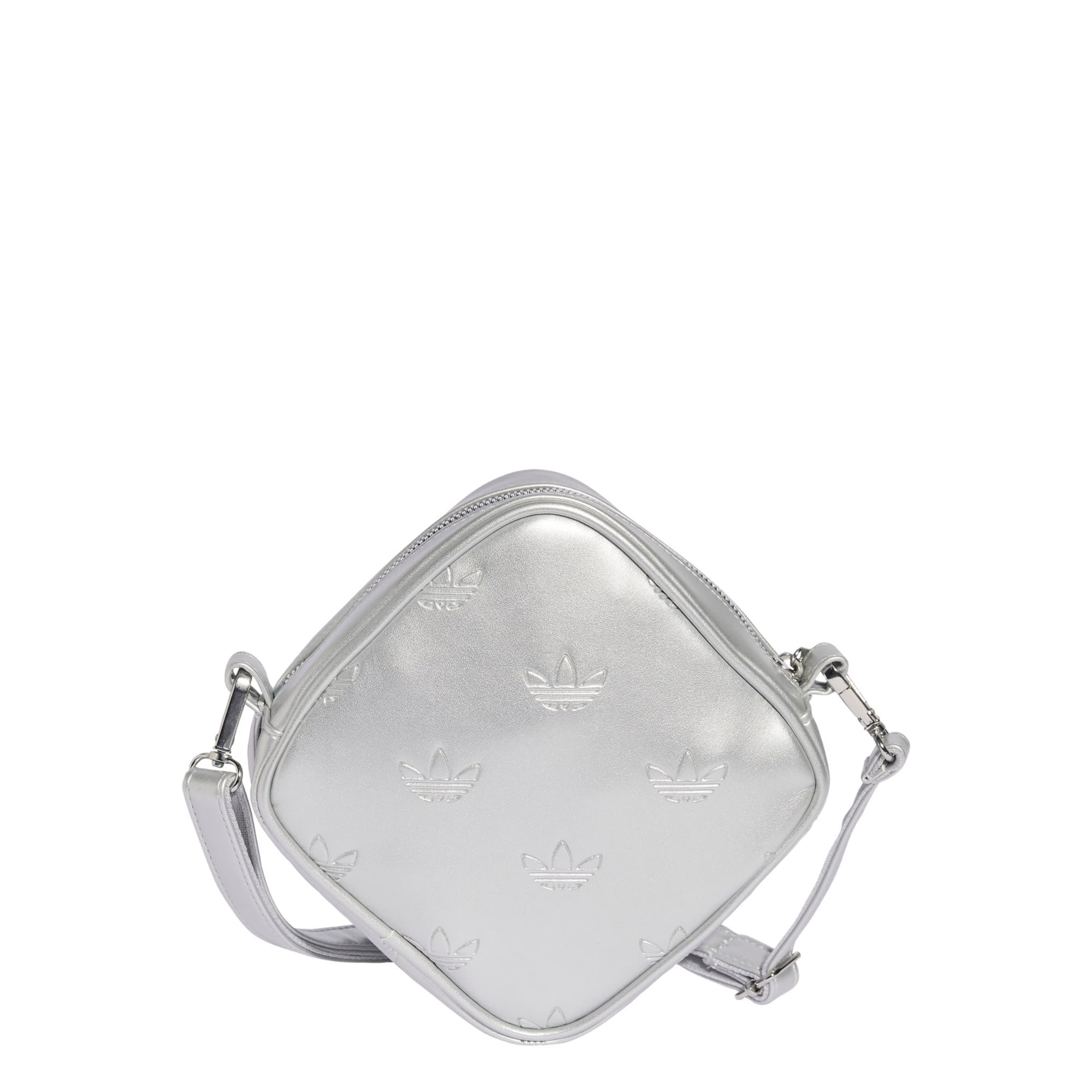 ADIDAS ORIGINALS Schoudertas 'Adicolor Diamond Shaped' in Zilver: voorkant