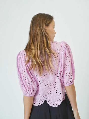 Chemisier 'Naya' co'couture en violet