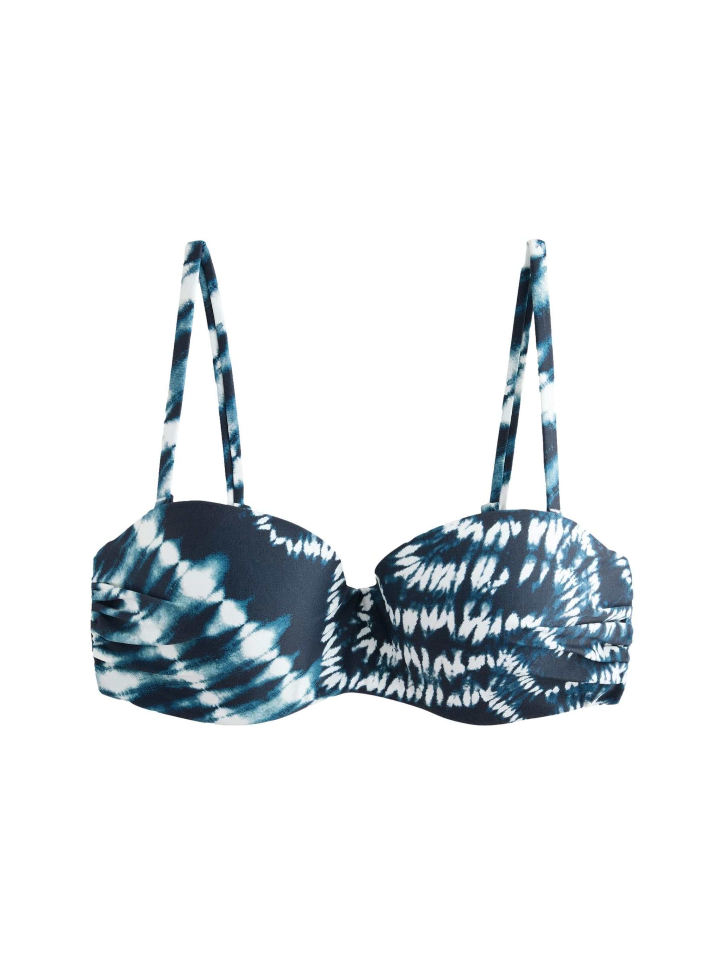 Next - Bandeau Top de bikini en azul: frente
