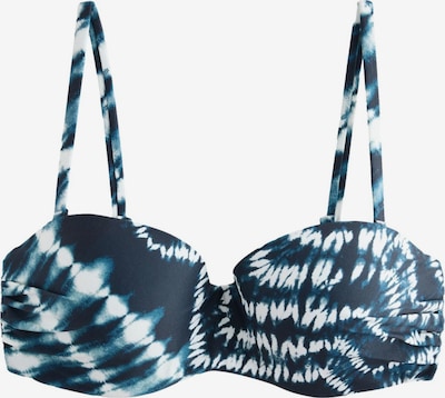 Next Bikinitop in navy / rauchblau / weiß, Produktansicht