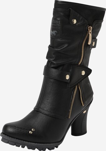 Bottes de cowboy MUSTANG en noir : devant