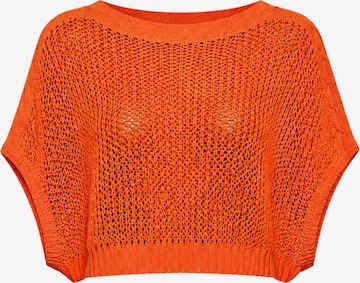 Süel knitwear Knitted top 'Birthday' in Orange: front
