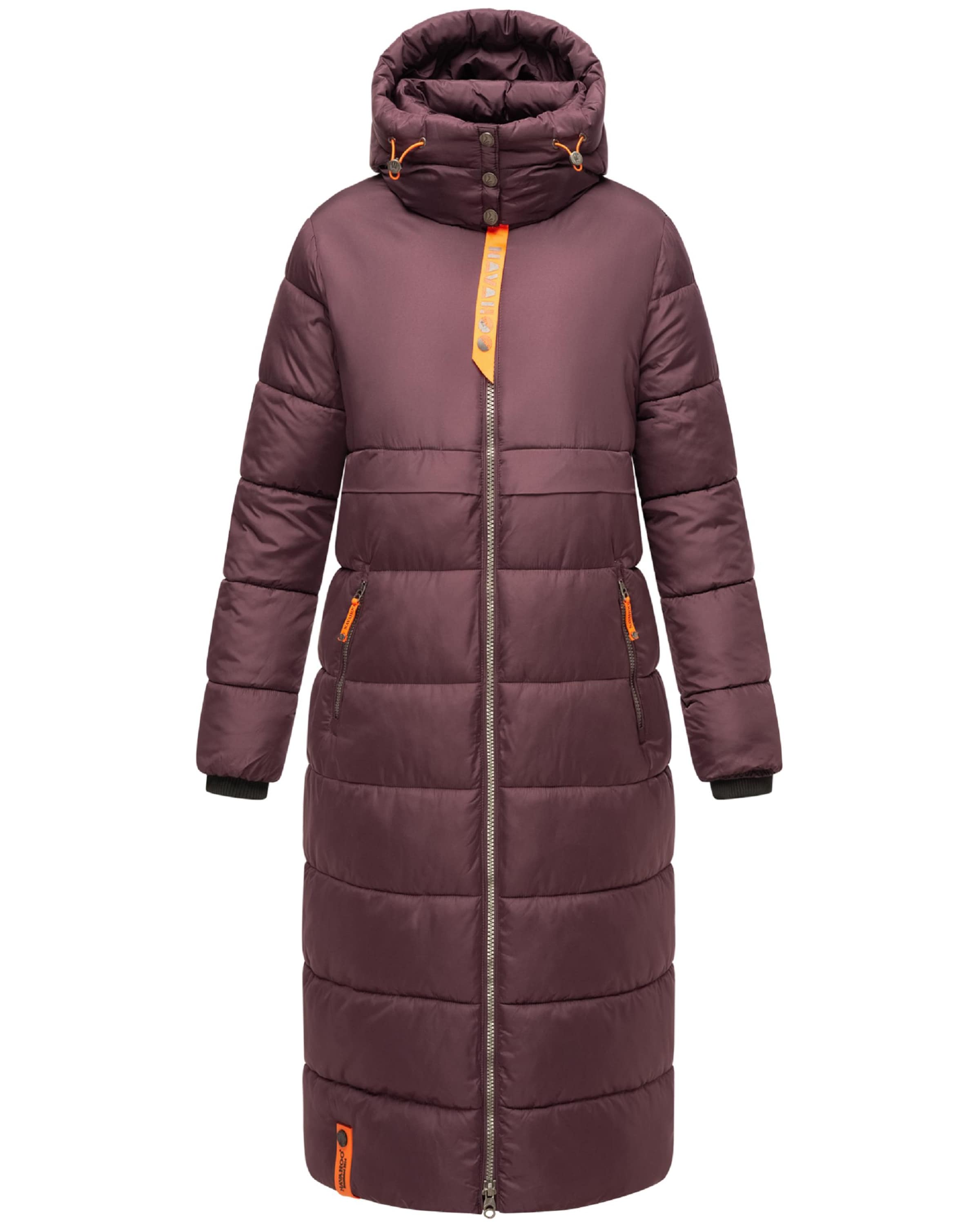 Manteau d’hiver NAVAHOO en violet : devant