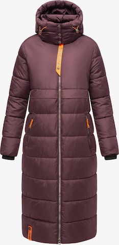 NAVAHOO Winter Coat in Purple: front