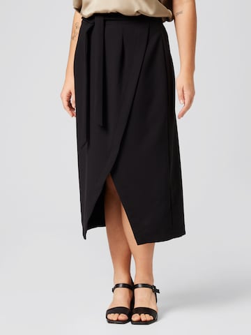 Guido Maria Kretschmer Curvy Skirt 'Vivian' in Black: front