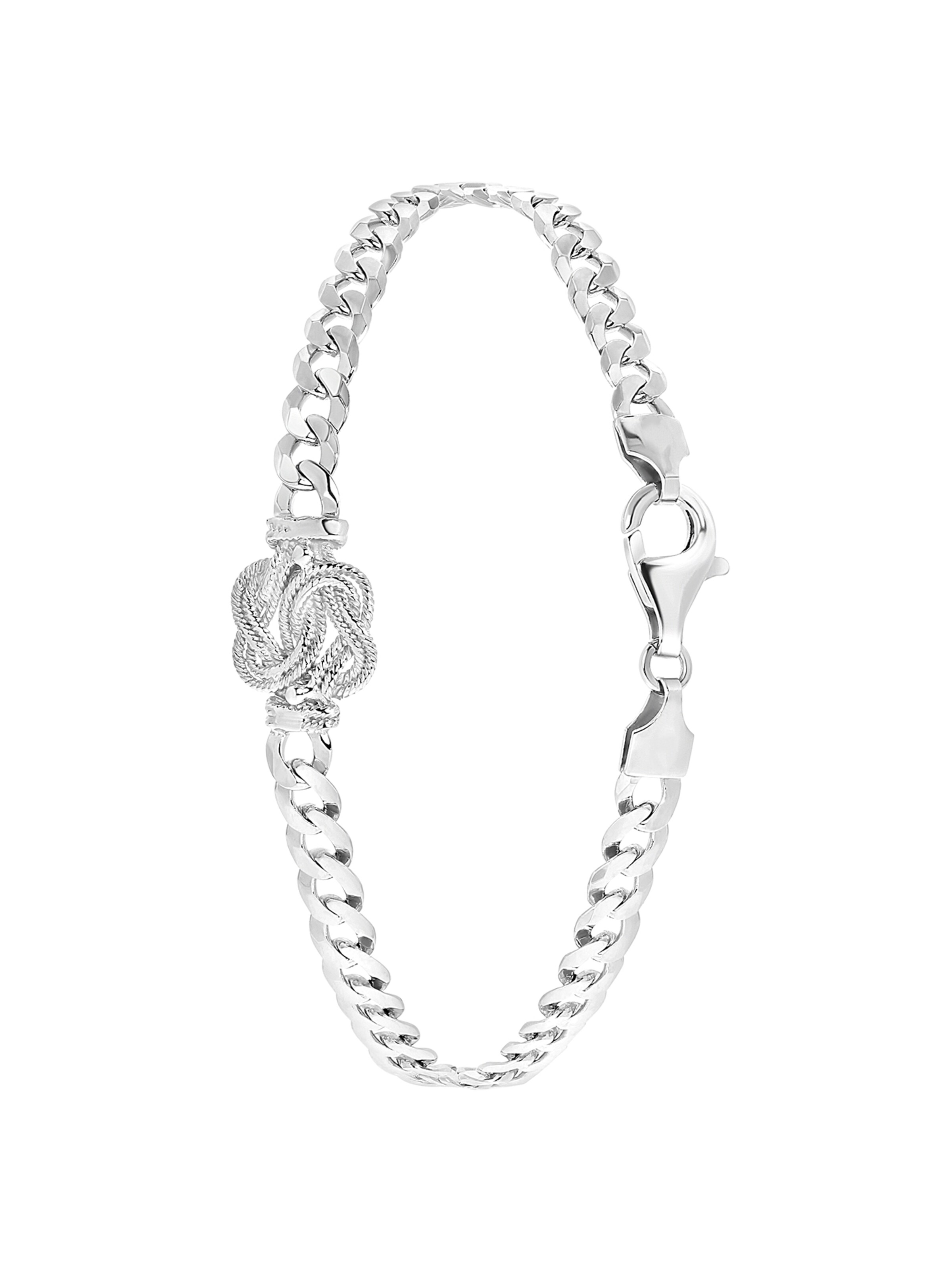 Lucardi Jewelry 'Dagi Knoten' in Silver: front