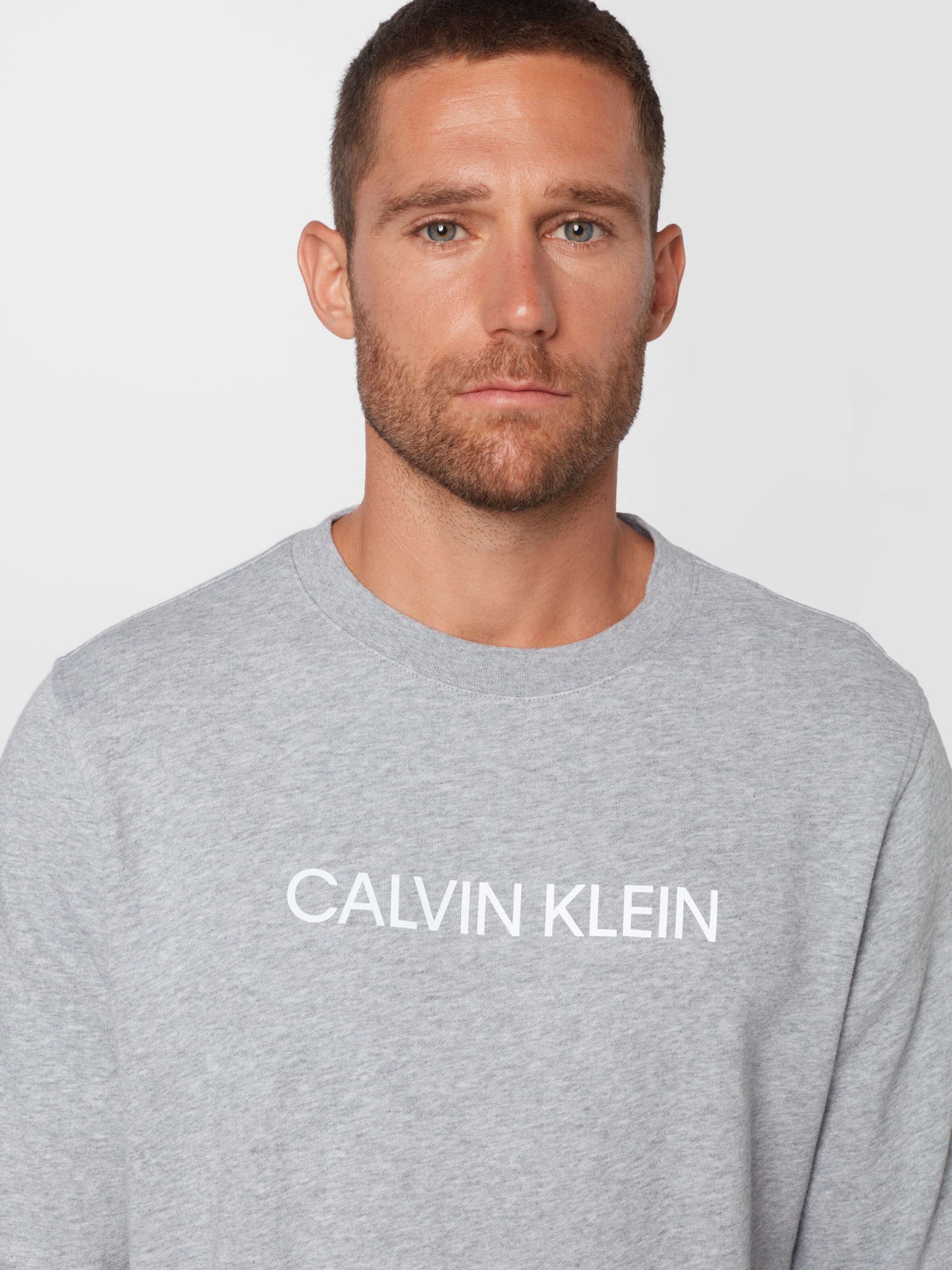 Sport Sweat de sport Calvin Klein Performance en Gris Chiné 
