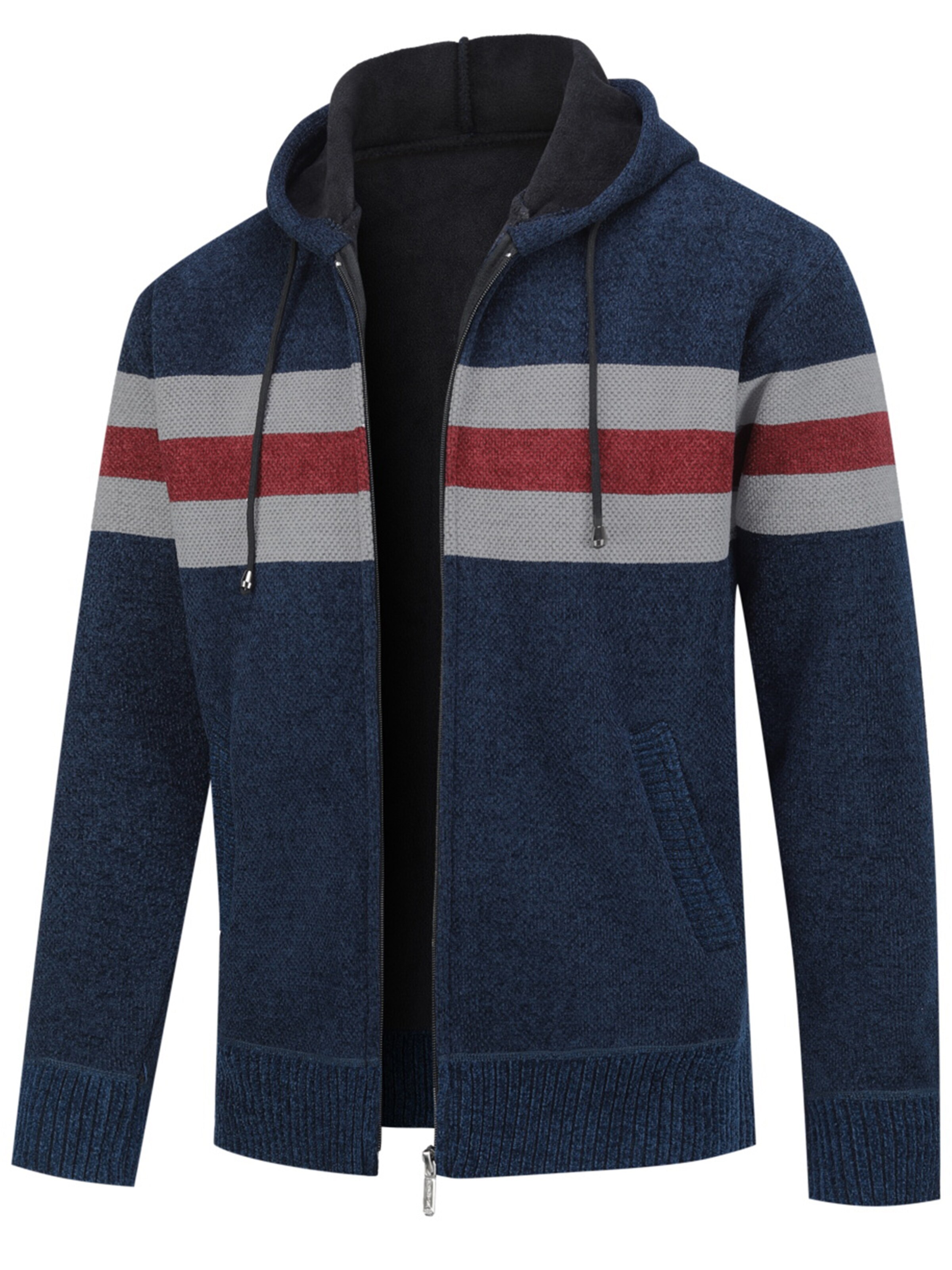 ALLTHEMEN Strickjacke 'Flausch'‌‌‌ in Blau