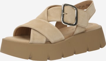 GABOR - Sandalias en beige: frente